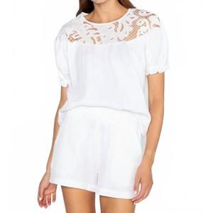 NEW S'EDGE meadow top in white